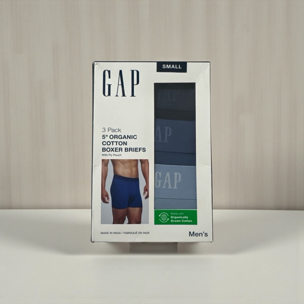 GAP Men's Organic Cotton Boxer Briefs - 3 Pack